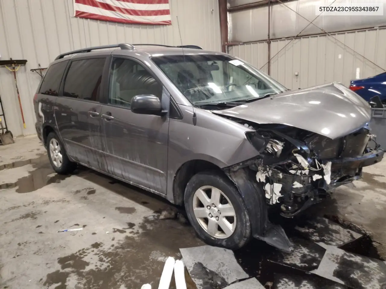 2005 Toyota Sienna Ce VIN: 5TDZA23C95S343867 Lot: 45415025