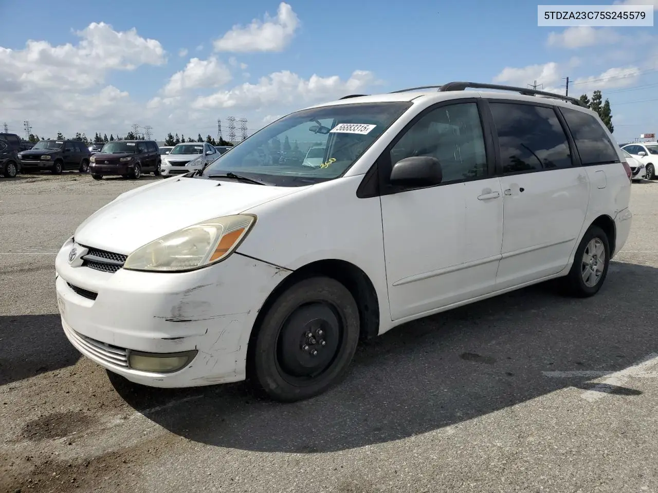 2005 Toyota Sienna Ce VIN: 5TDZA23C75S245579 Lot: 56883315