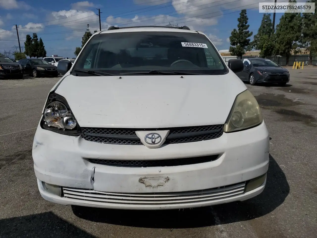 2005 Toyota Sienna Ce VIN: 5TDZA23C75S245579 Lot: 56883315