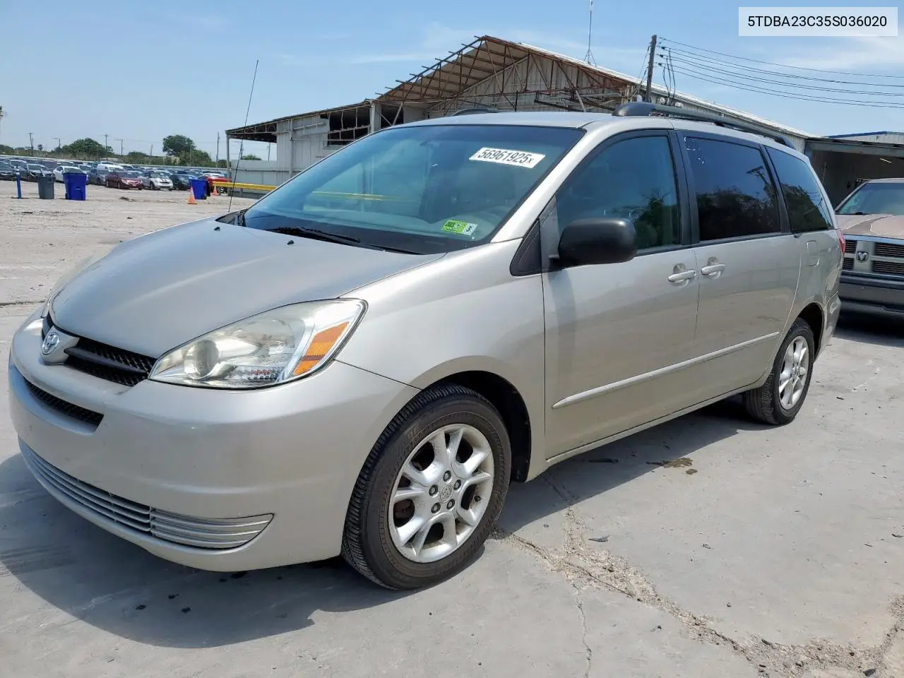 2005 Toyota Sienna Le VIN: 5TDBA23C35S036020 Lot: 56961925