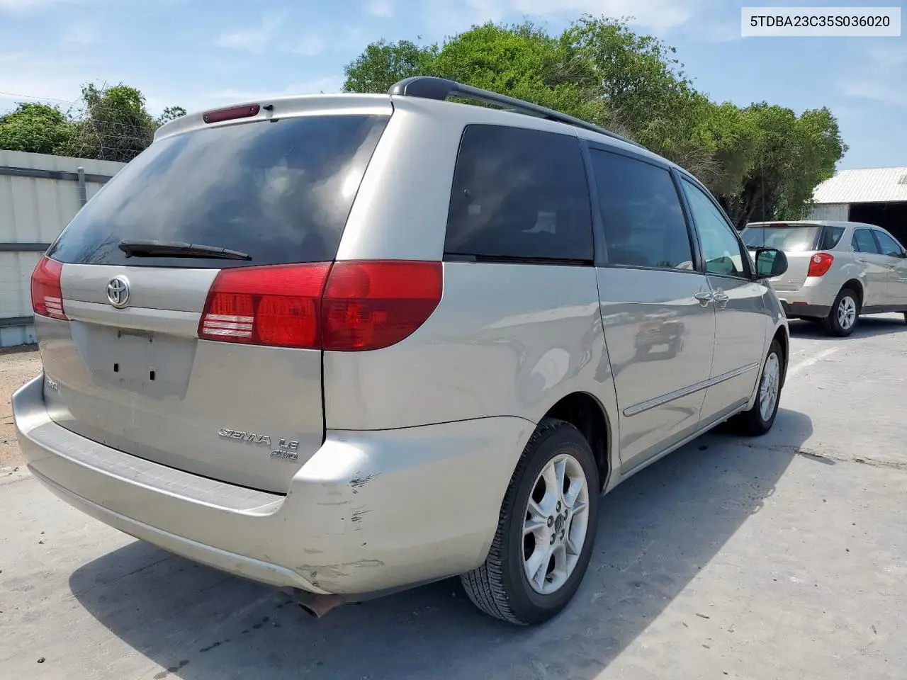 2005 Toyota Sienna Le VIN: 5TDBA23C35S036020 Lot: 56961925