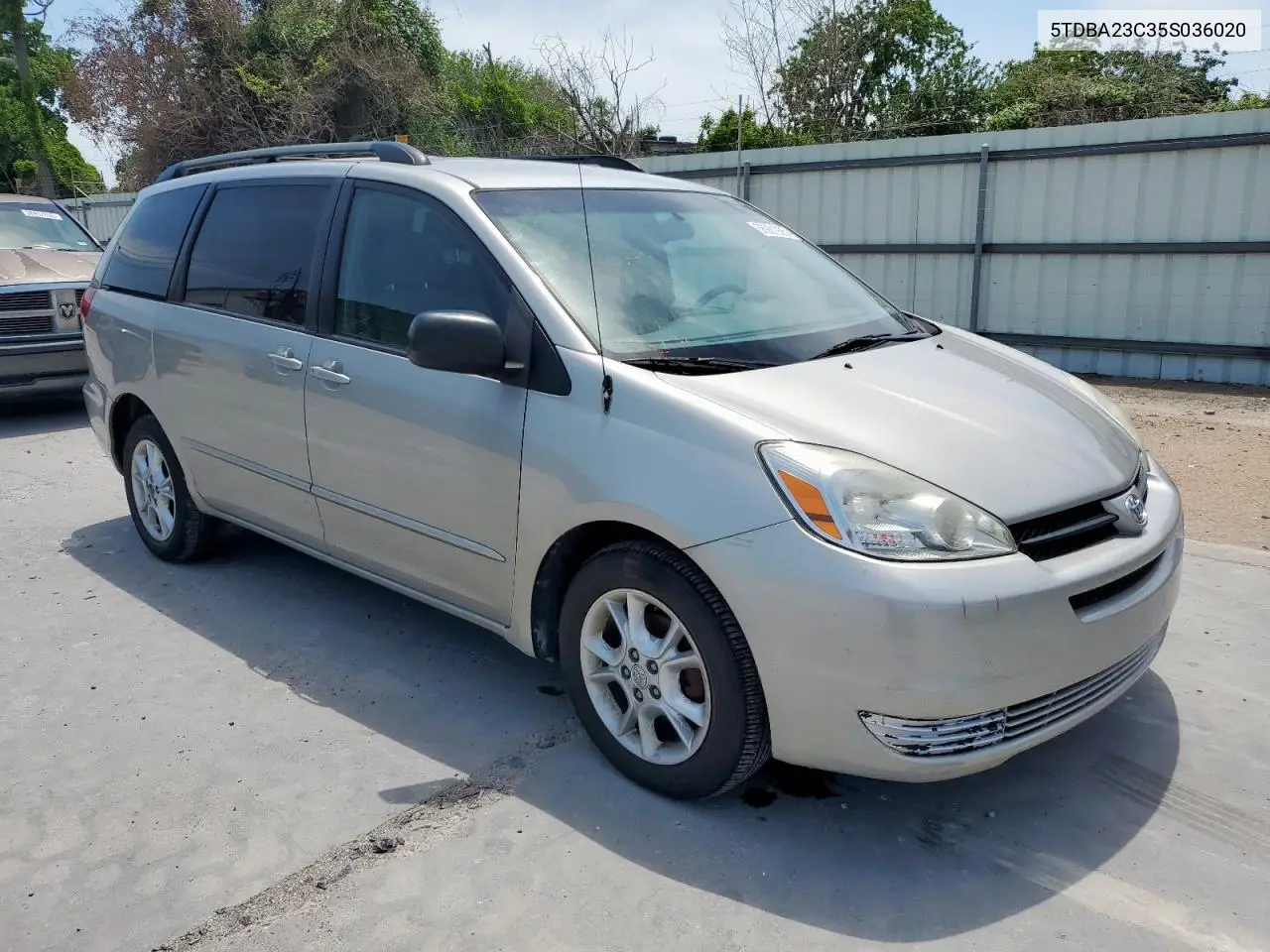 2005 Toyota Sienna Le VIN: 5TDBA23C35S036020 Lot: 56961925