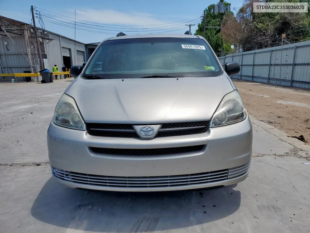 2005 Toyota Sienna Le VIN: 5TDBA23C35S036020 Lot: 56961925