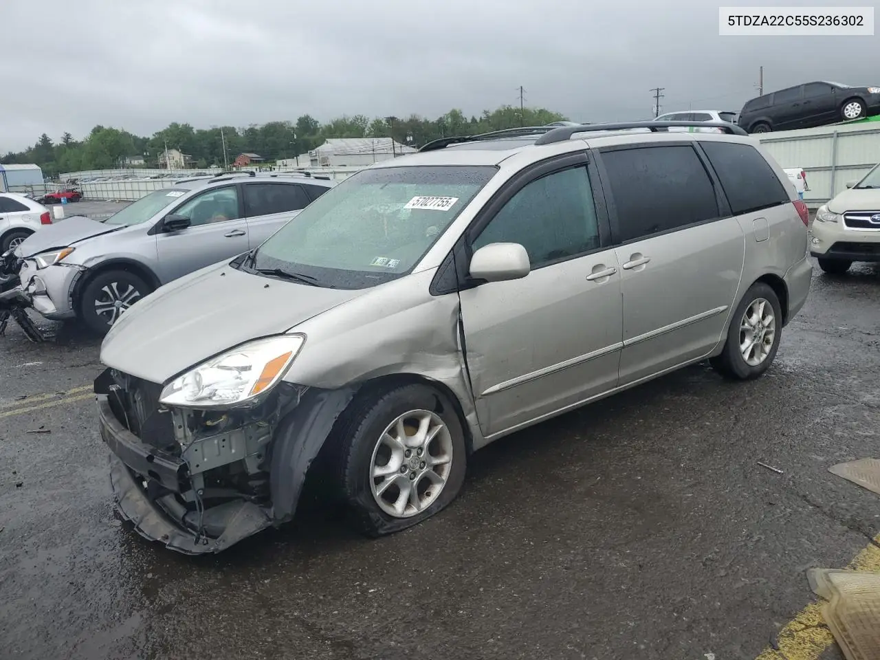 2005 Toyota Sienna Xle VIN: 5TDZA22C55S236302 Lot: 57027755