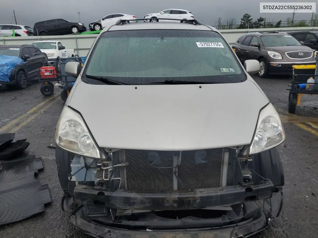 2005 Toyota Sienna Xle VIN: 5TDZA22C55S236302 Lot: 57027755