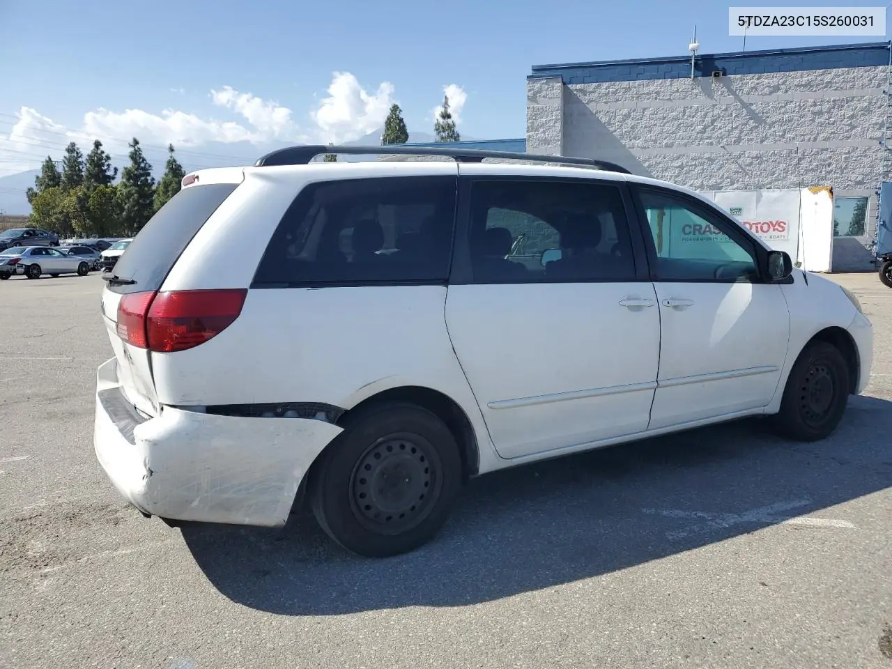 2005 Toyota Sienna Ce VIN: 5TDZA23C15S260031 Lot: 57149965