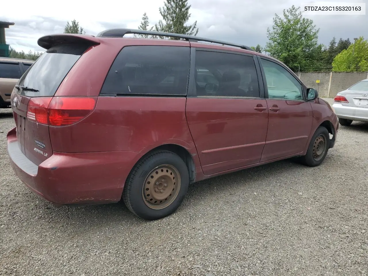 2005 Toyota Sienna Ce VIN: 5TDZA23C15S320163 Lot: 57182215