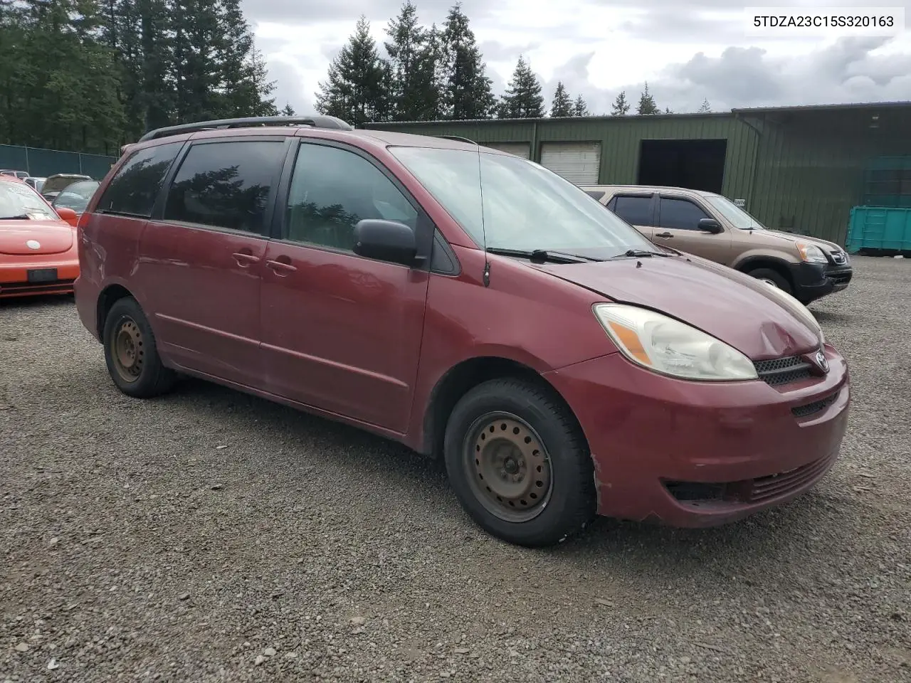 2005 Toyota Sienna Ce VIN: 5TDZA23C15S320163 Lot: 57182215