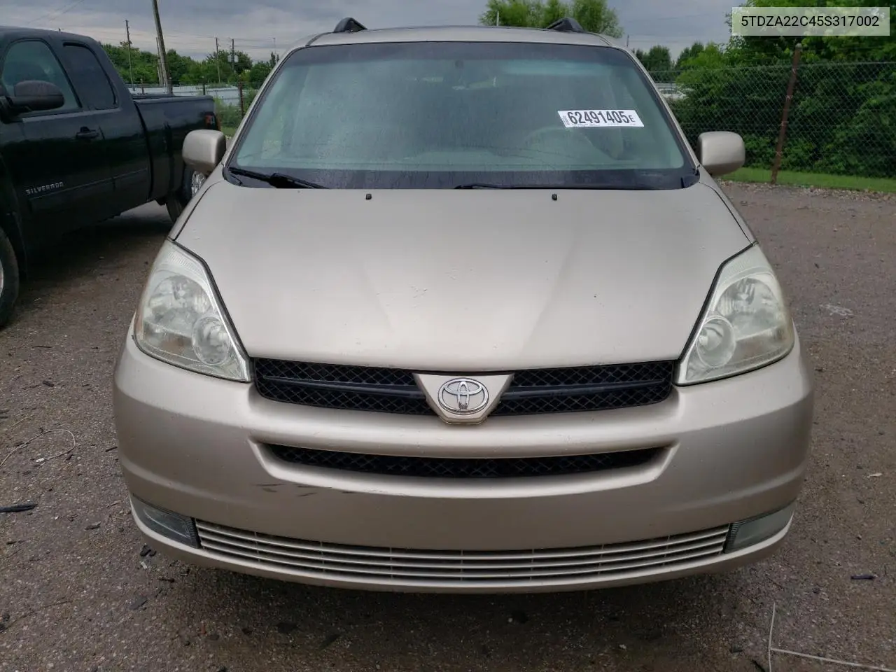 2005 Toyota Sienna Xle VIN: 5TDZA22C45S317002 Lot: 62491405