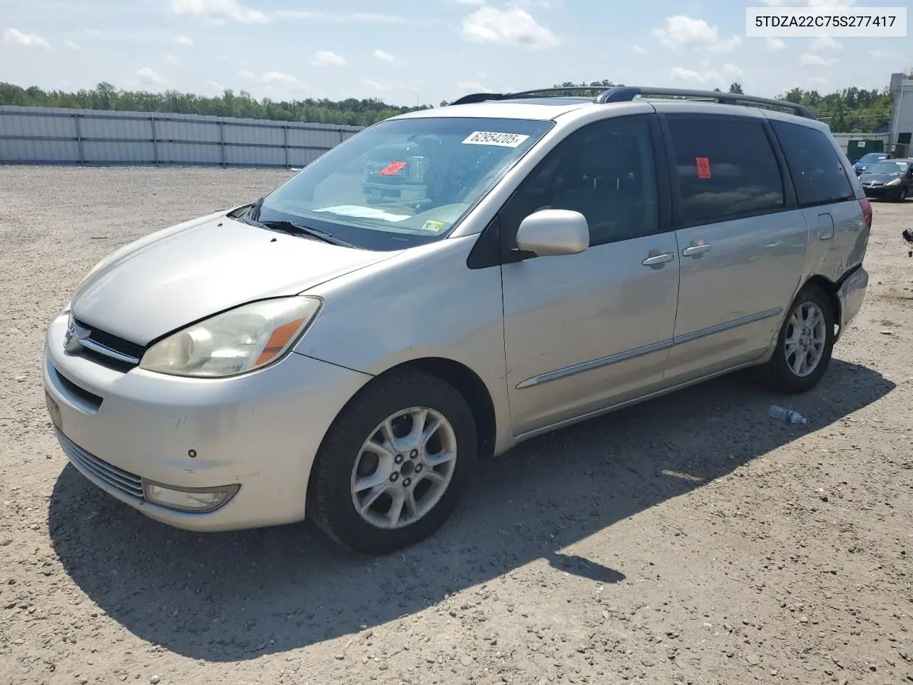 2005 Toyota Sienna Xle VIN: 5TDZA22C75S277417 Lot: 62954205