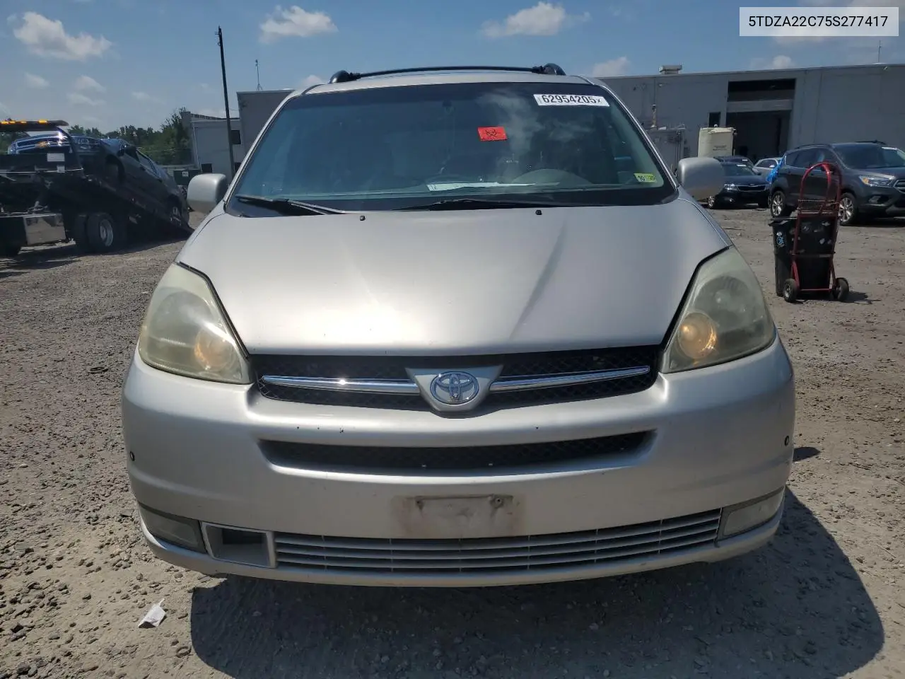 2005 Toyota Sienna Xle VIN: 5TDZA22C75S277417 Lot: 62954205