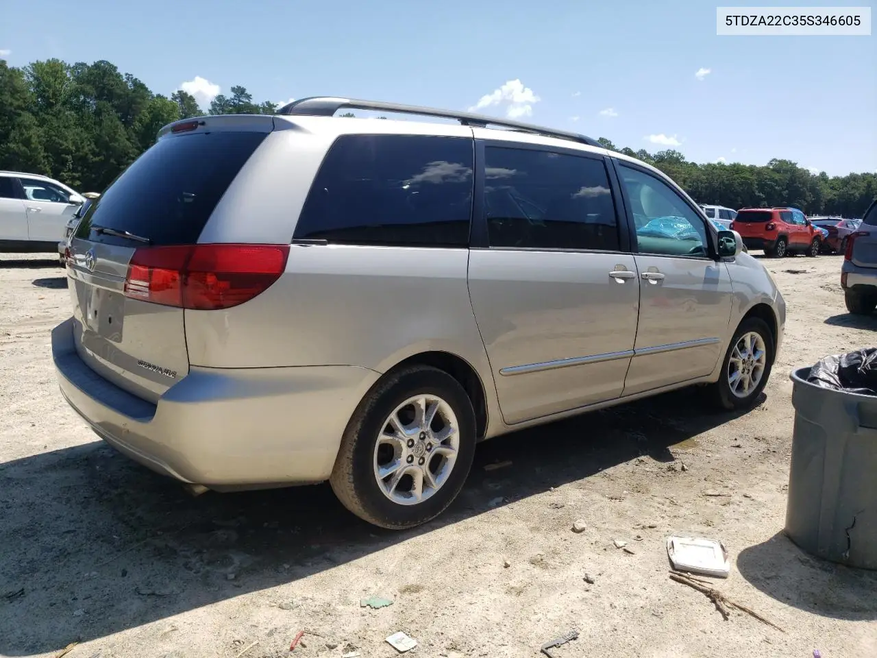 2005 Toyota Sienna Xle VIN: 5TDZA22C35S346605 Lot: 62999435