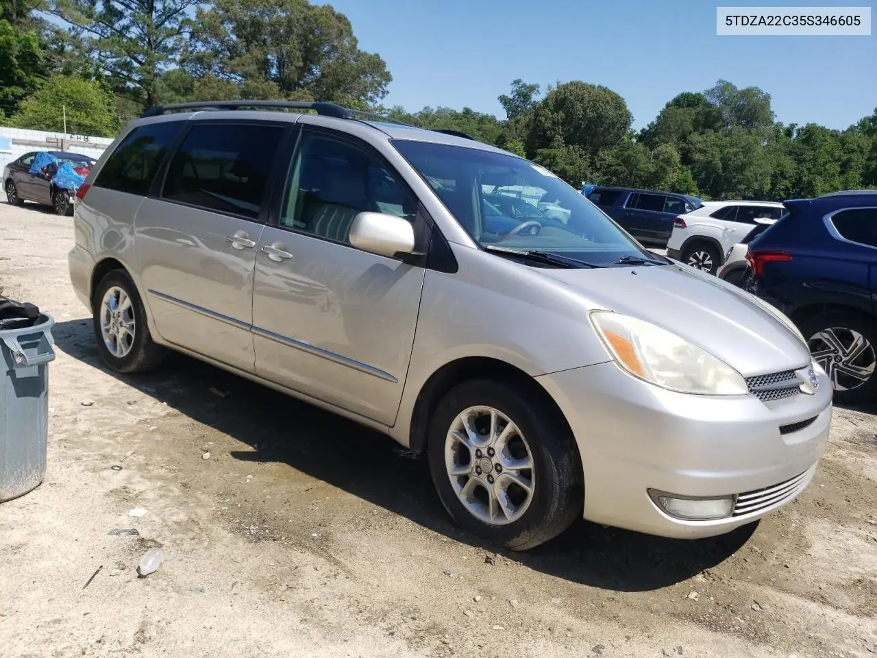 2005 Toyota Sienna Xle VIN: 5TDZA22C35S346605 Lot: 62999435
