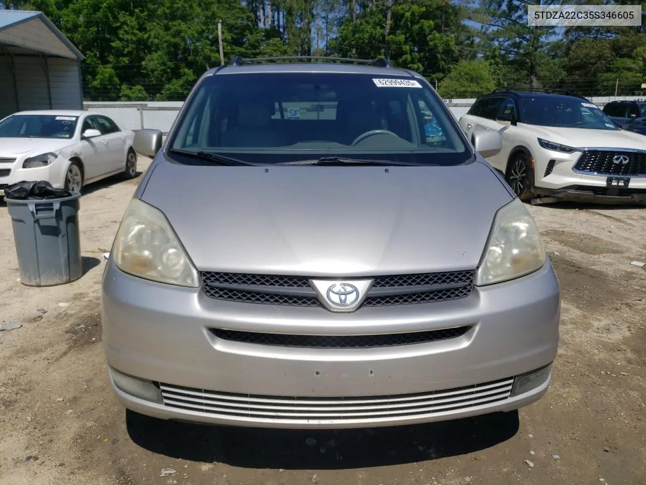 2005 Toyota Sienna Xle VIN: 5TDZA22C35S346605 Lot: 62999435
