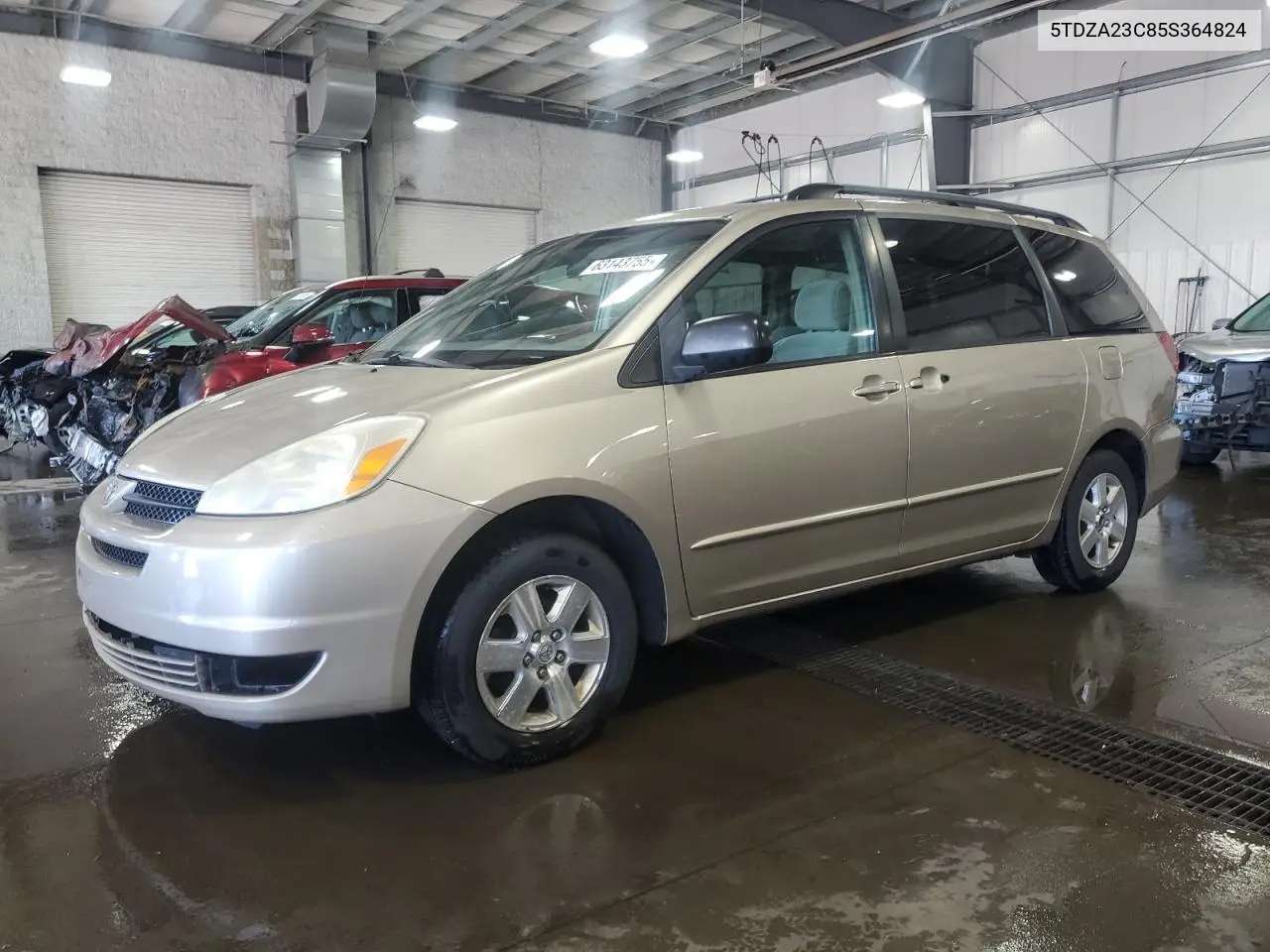 2005 Toyota Sienna Ce VIN: 5TDZA23C85S364824 Lot: 63143755