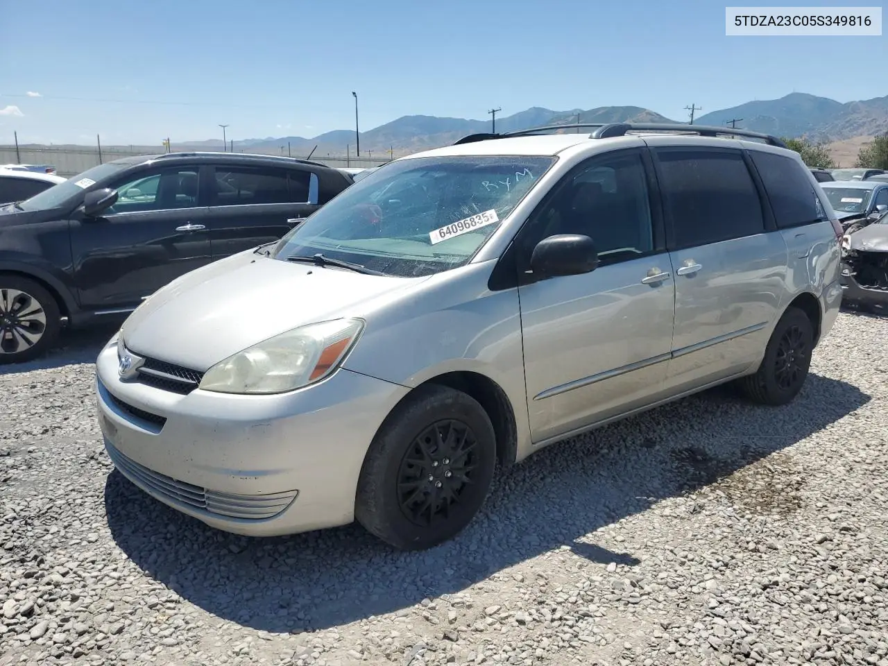 2005 Toyota Sienna Ce VIN: 5TDZA23C05S349816 Lot: 64096835
