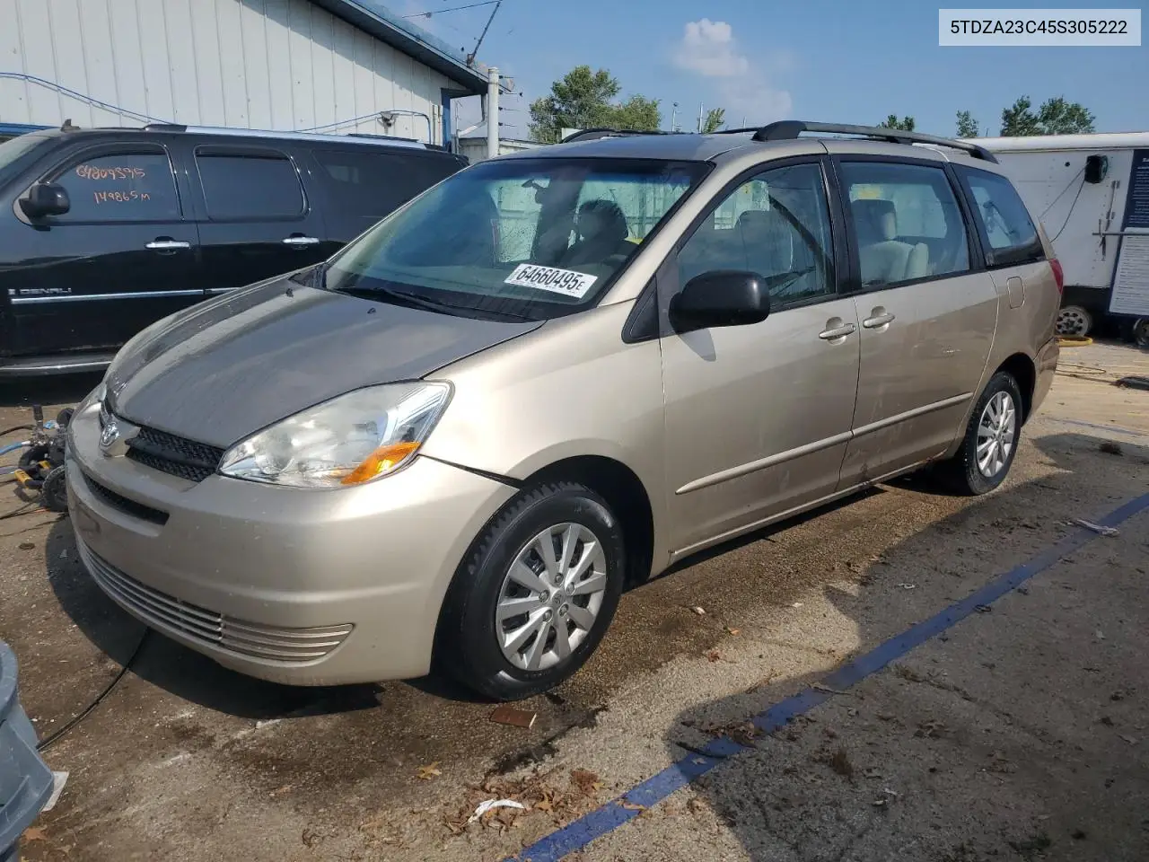2005 Toyota Sienna Ce VIN: 5TDZA23C45S305222 Lot: 64660495