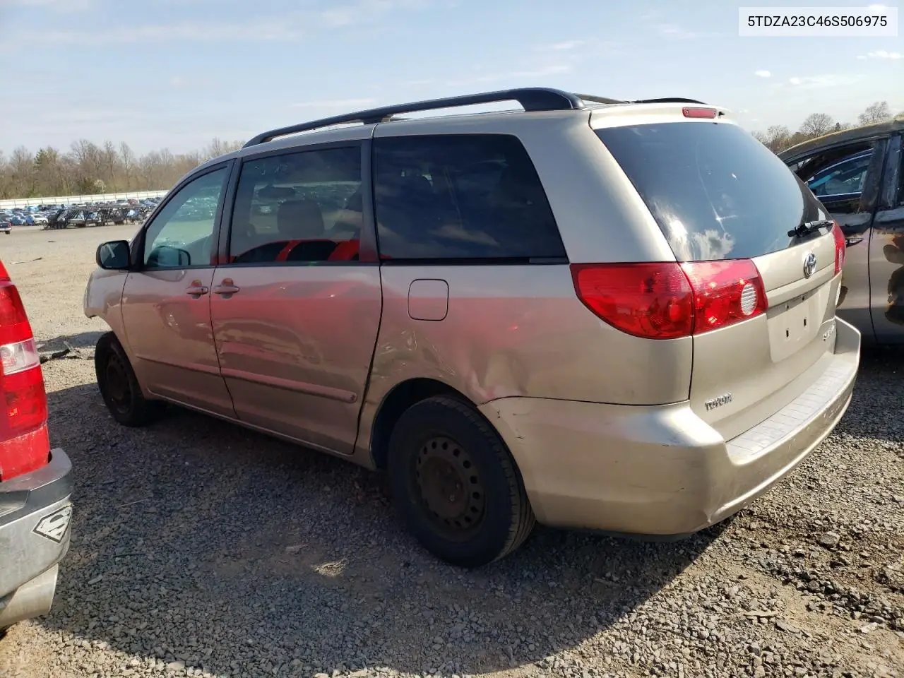 2006 Toyota Sienna Ce VIN: 5TDZA23C46S506975 Lot: 52602655