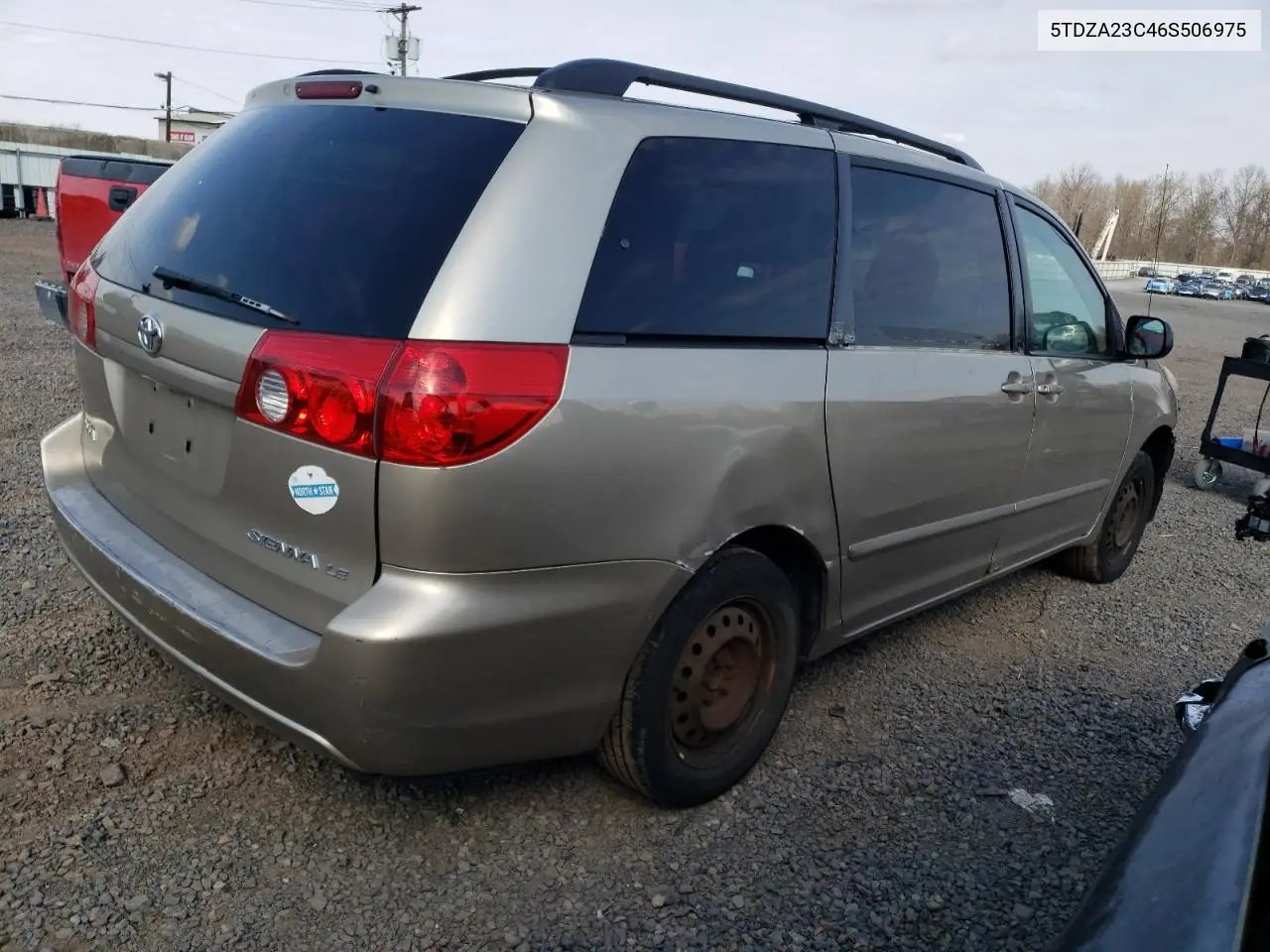 2006 Toyota Sienna Ce VIN: 5TDZA23C46S506975 Lot: 52602655