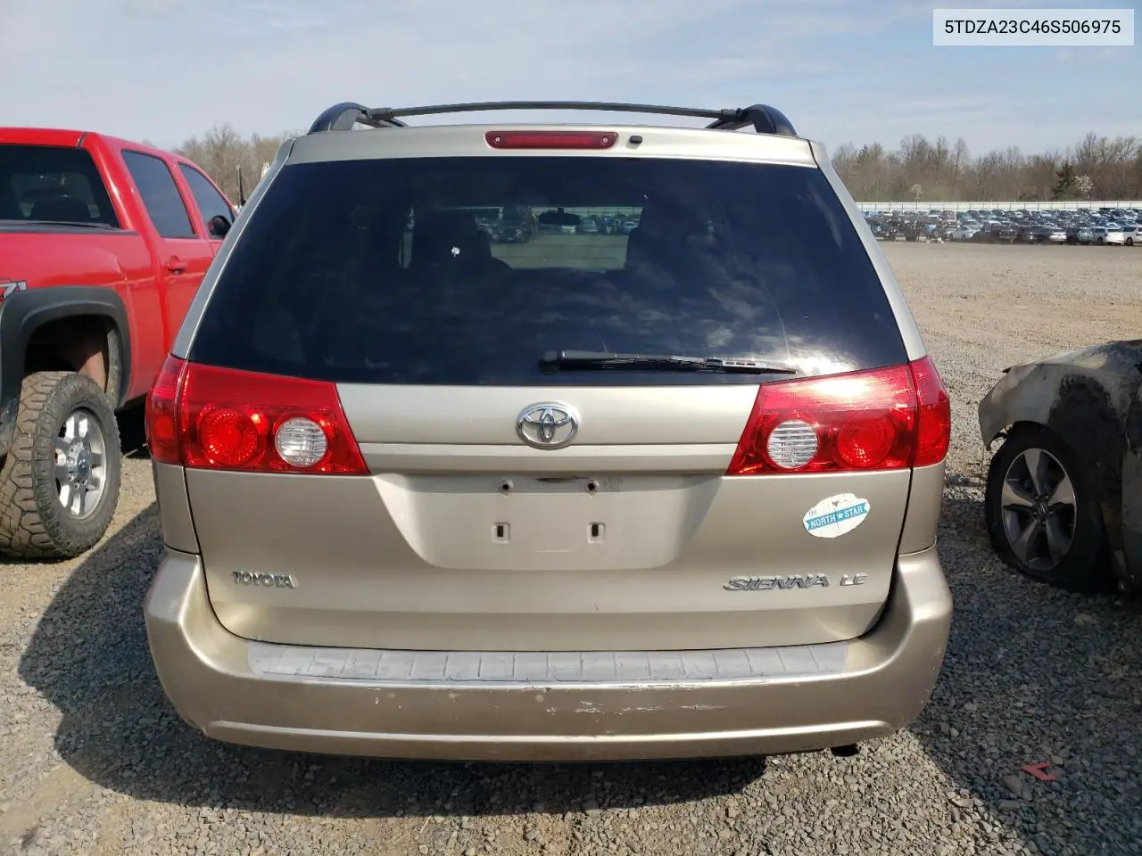 2006 Toyota Sienna Ce VIN: 5TDZA23C46S506975 Lot: 52602655