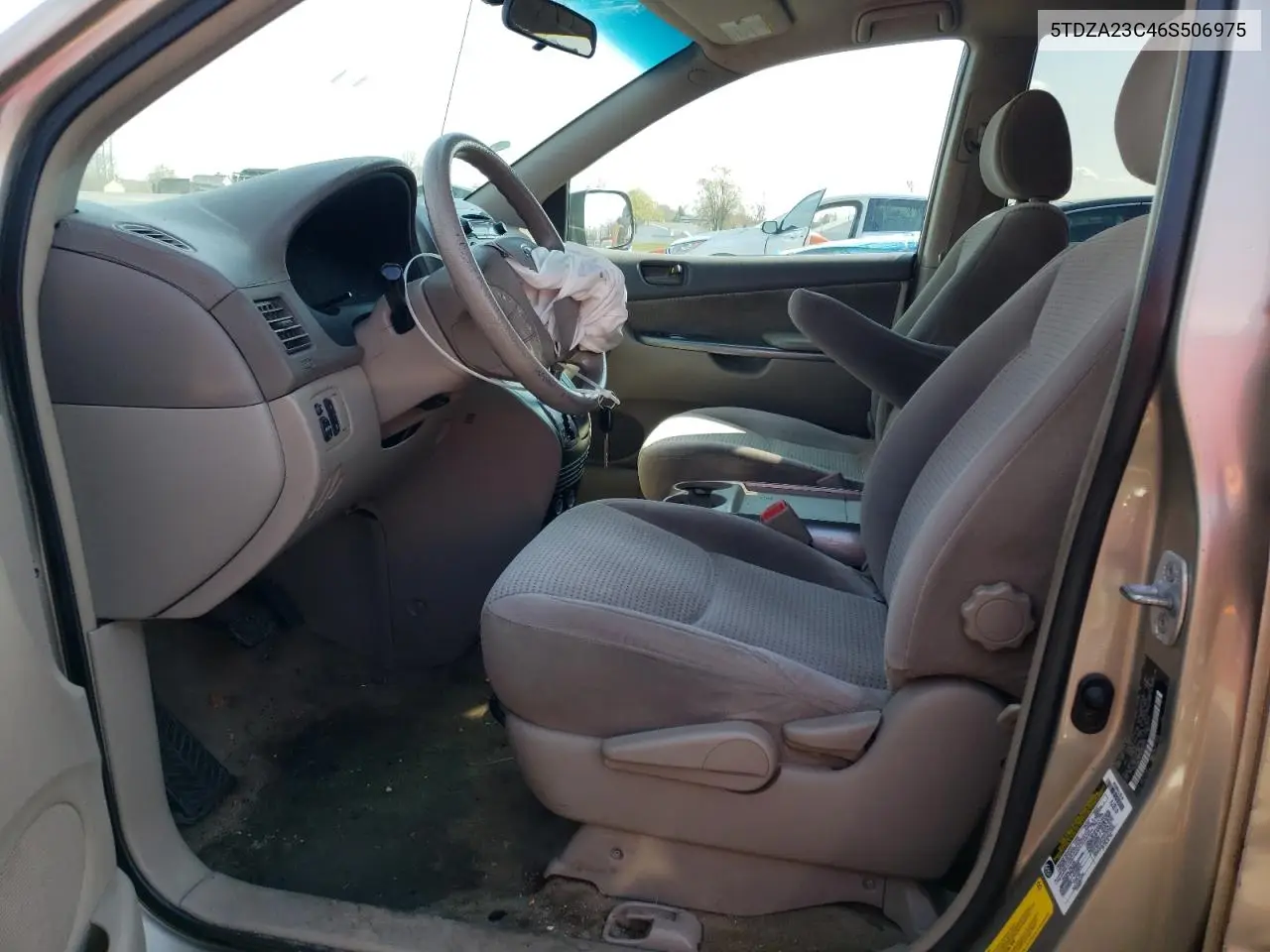 2006 Toyota Sienna Ce VIN: 5TDZA23C46S506975 Lot: 52602655