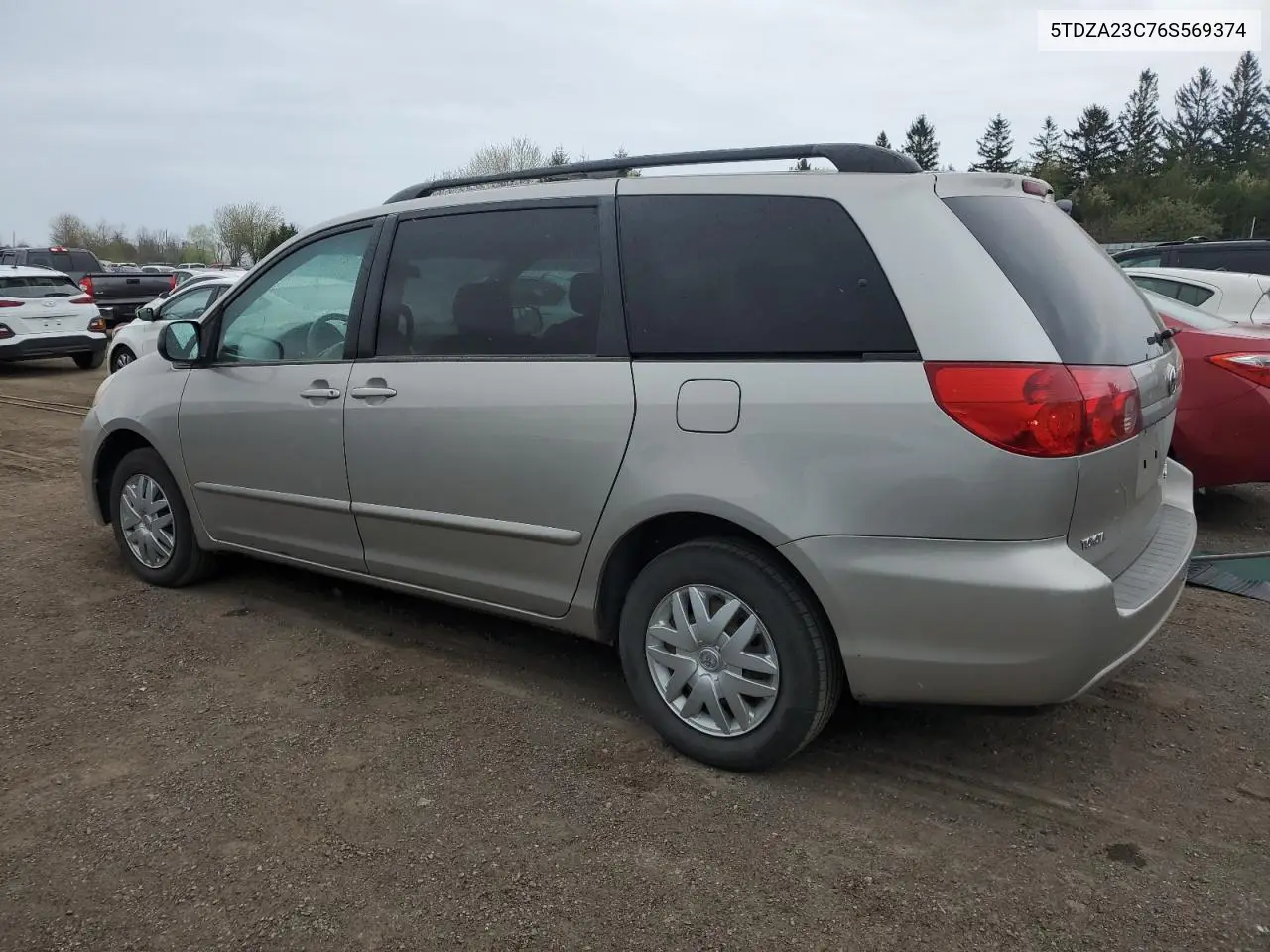 2006 Toyota Sienna Ce VIN: 5TDZA23C76S569374 Lot: 53077275