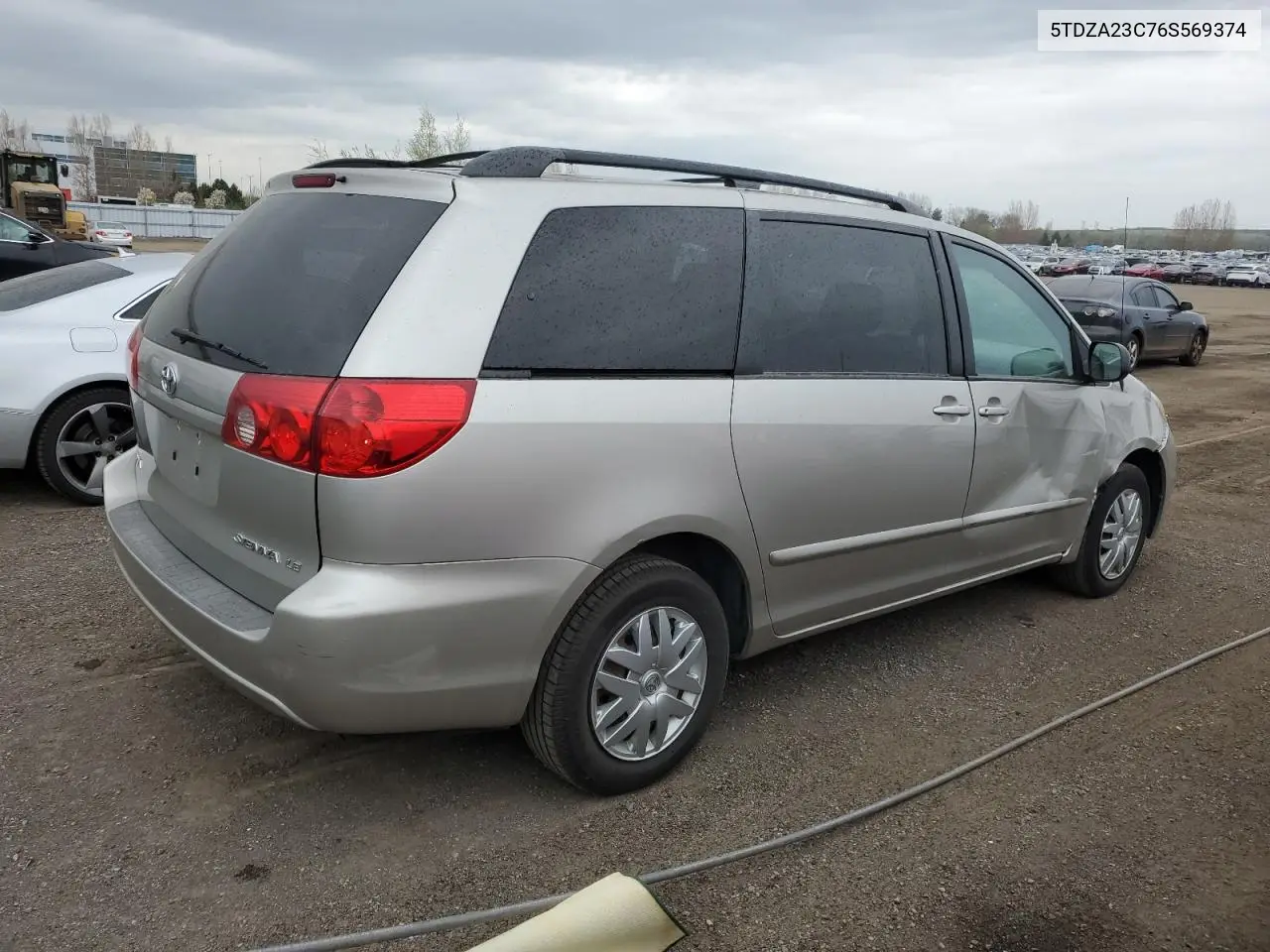 2006 Toyota Sienna Ce VIN: 5TDZA23C76S569374 Lot: 53077275