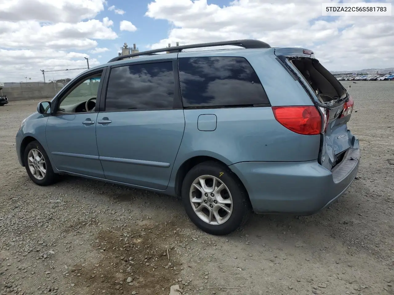 2006 Toyota Sienna Xle VIN: 5TDZA22C56S581783 Lot: 53754015