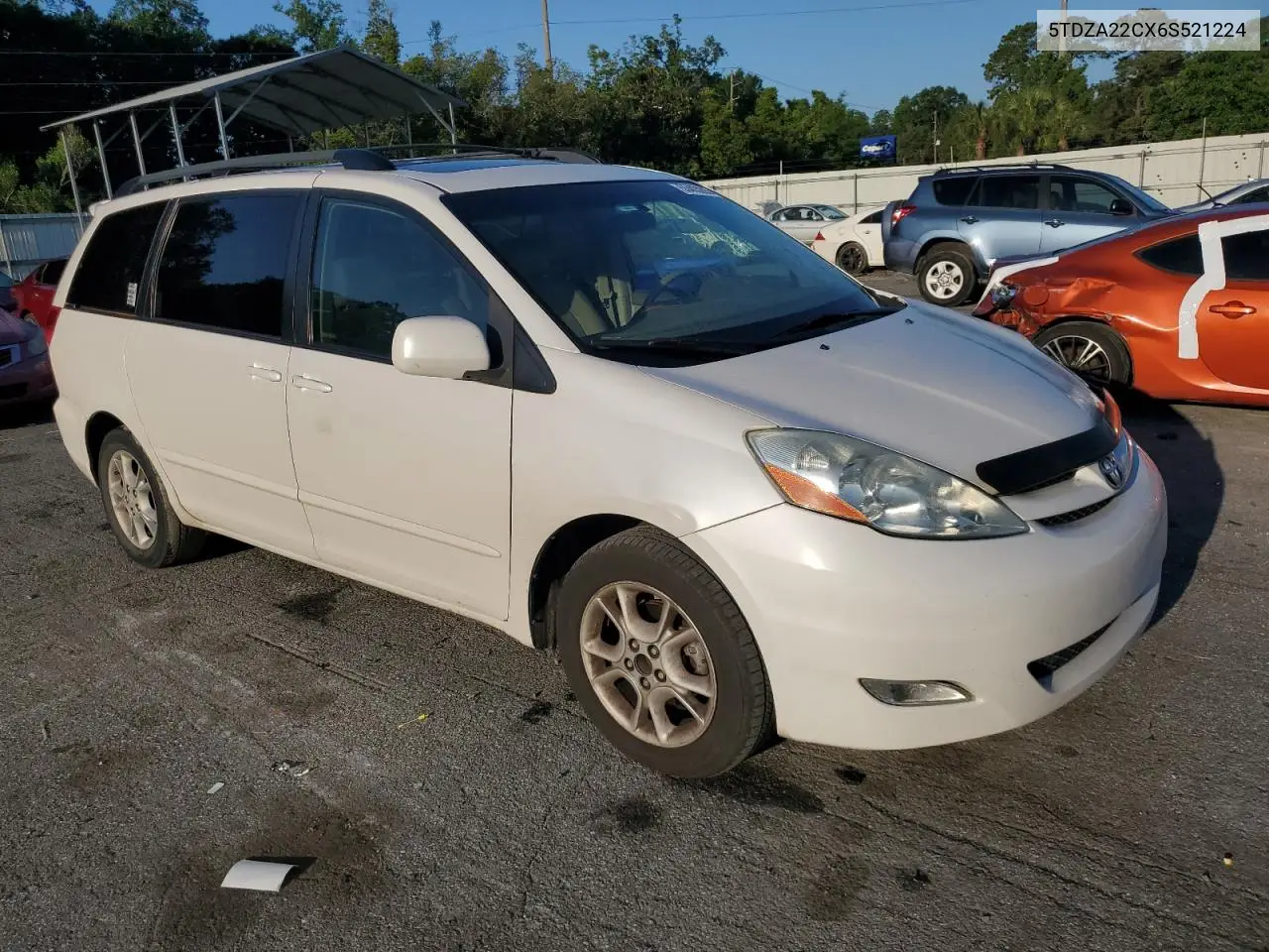 2006 Toyota Sienna Xle VIN: 5TDZA22CX6S521224 Lot: 55463205