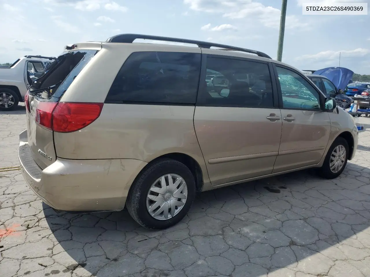 2006 Toyota Sienna Ce VIN: 5TDZA23C26S490369 Lot: 56048975