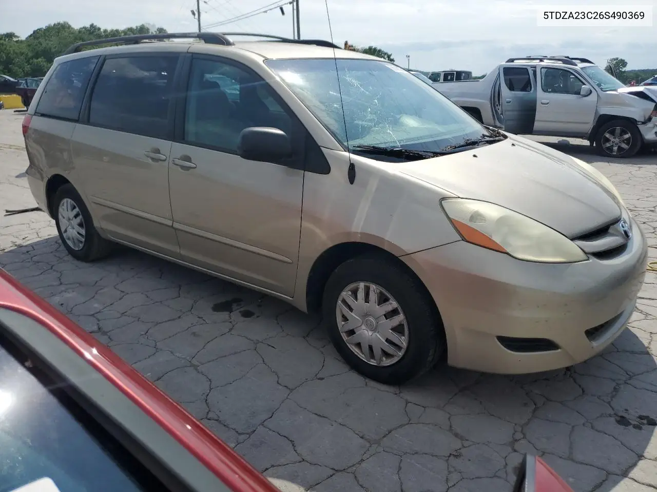 2006 Toyota Sienna Ce VIN: 5TDZA23C26S490369 Lot: 56048975