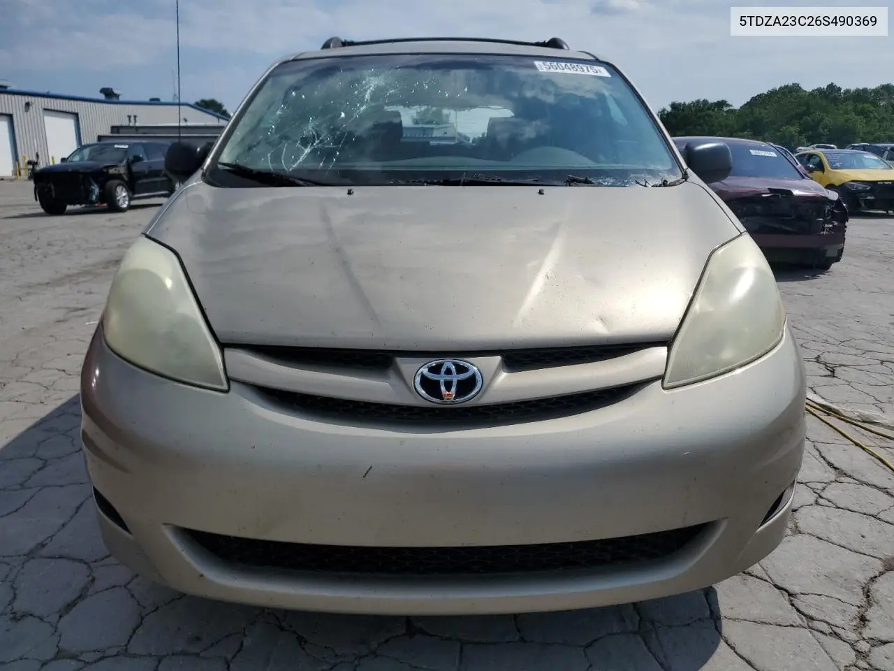 2006 Toyota Sienna Ce VIN: 5TDZA23C26S490369 Lot: 56048975