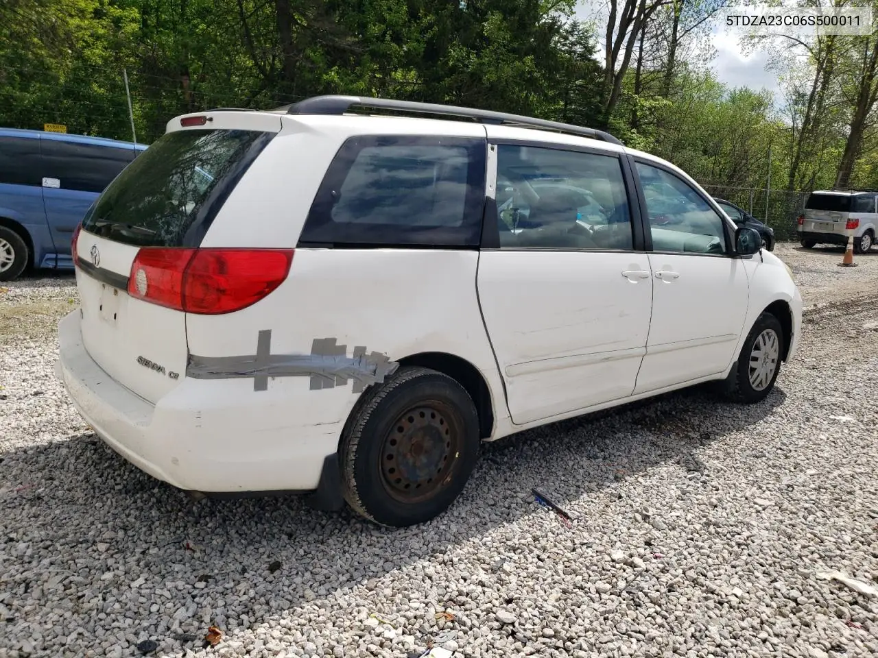 2006 Toyota Sienna Ce VIN: 5TDZA23C06S500011 Lot: 56163975