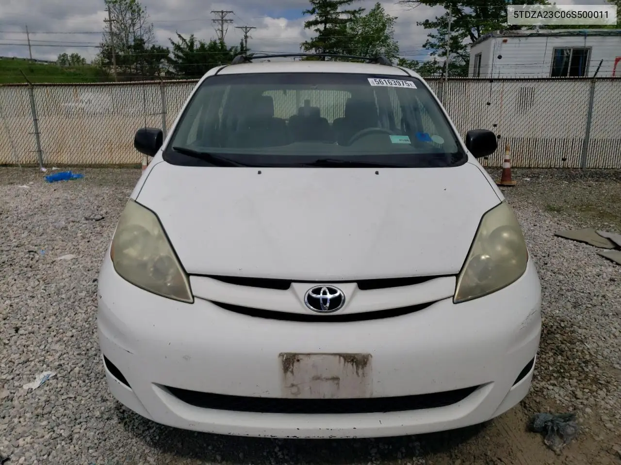 2006 Toyota Sienna Ce VIN: 5TDZA23C06S500011 Lot: 56163975