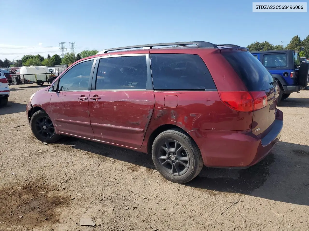 2006 Toyota Sienna Xle VIN: 5TDZA22C56S496006 Lot: 56518345