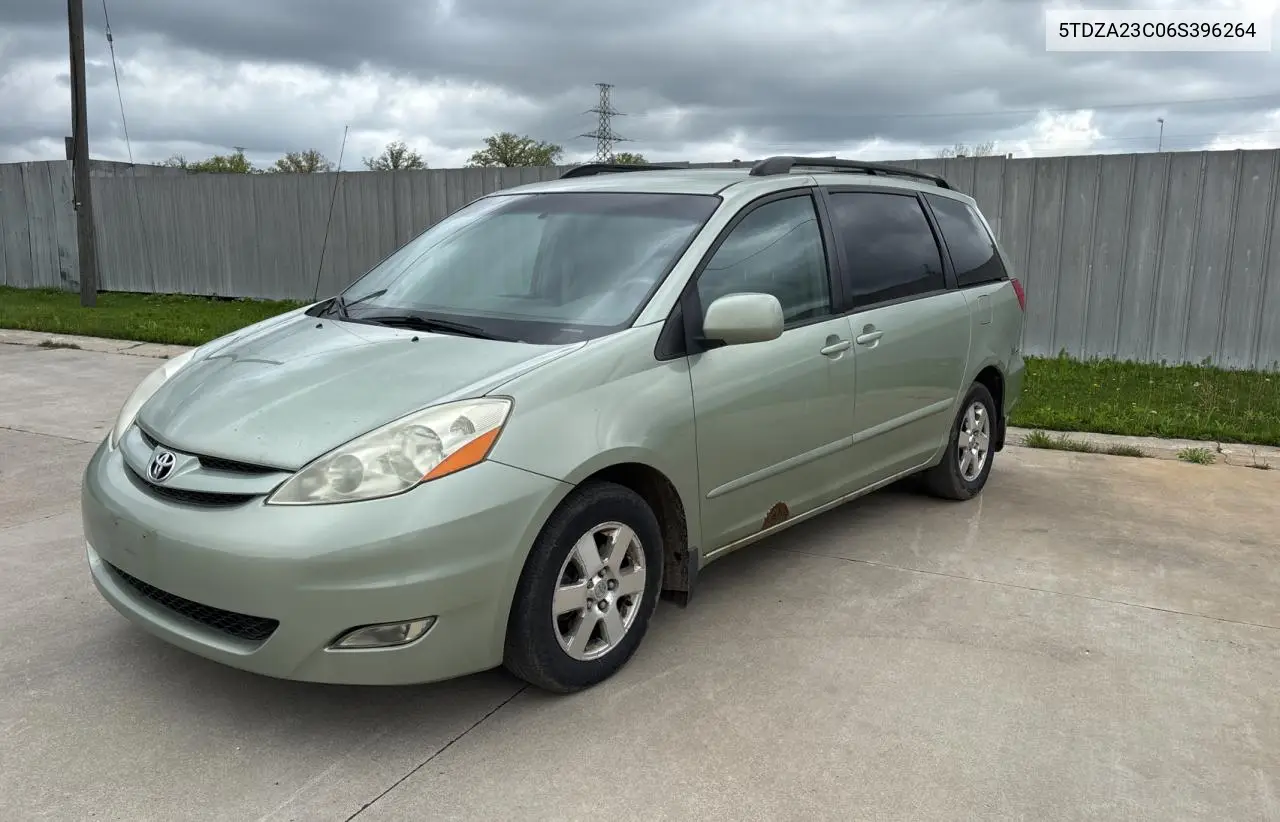 2006 Toyota Sienna Ce VIN: 5TDZA23C06S396264 Lot: 57059875