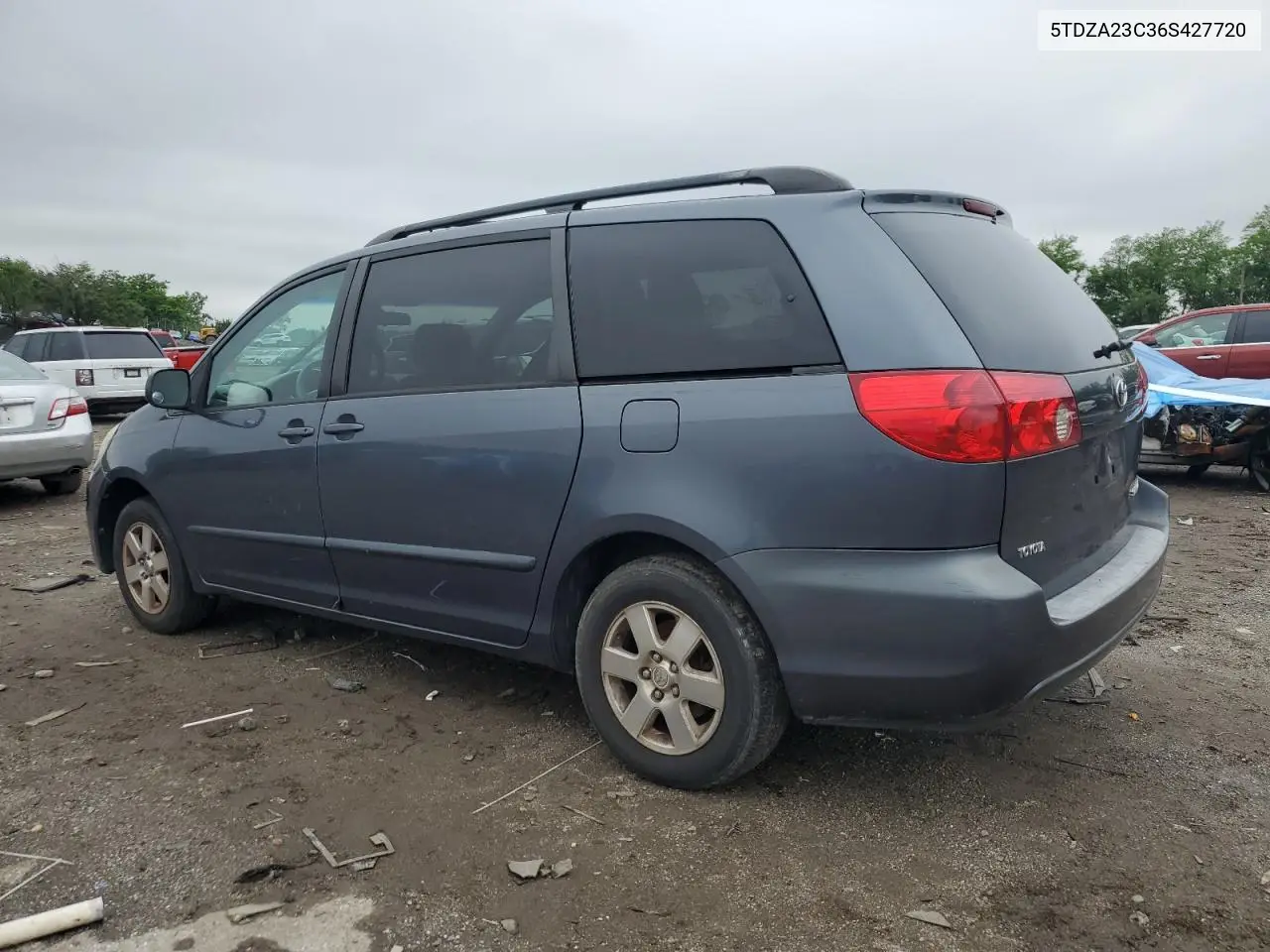 2006 Toyota Sienna Ce VIN: 5TDZA23C36S427720 Lot: 57104485