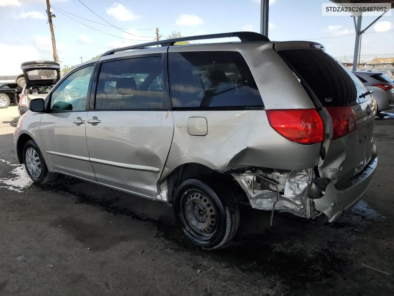 2006 Toyota Sienna Ce VIN: 5TDZA23C26S487052 Lot: 57123315