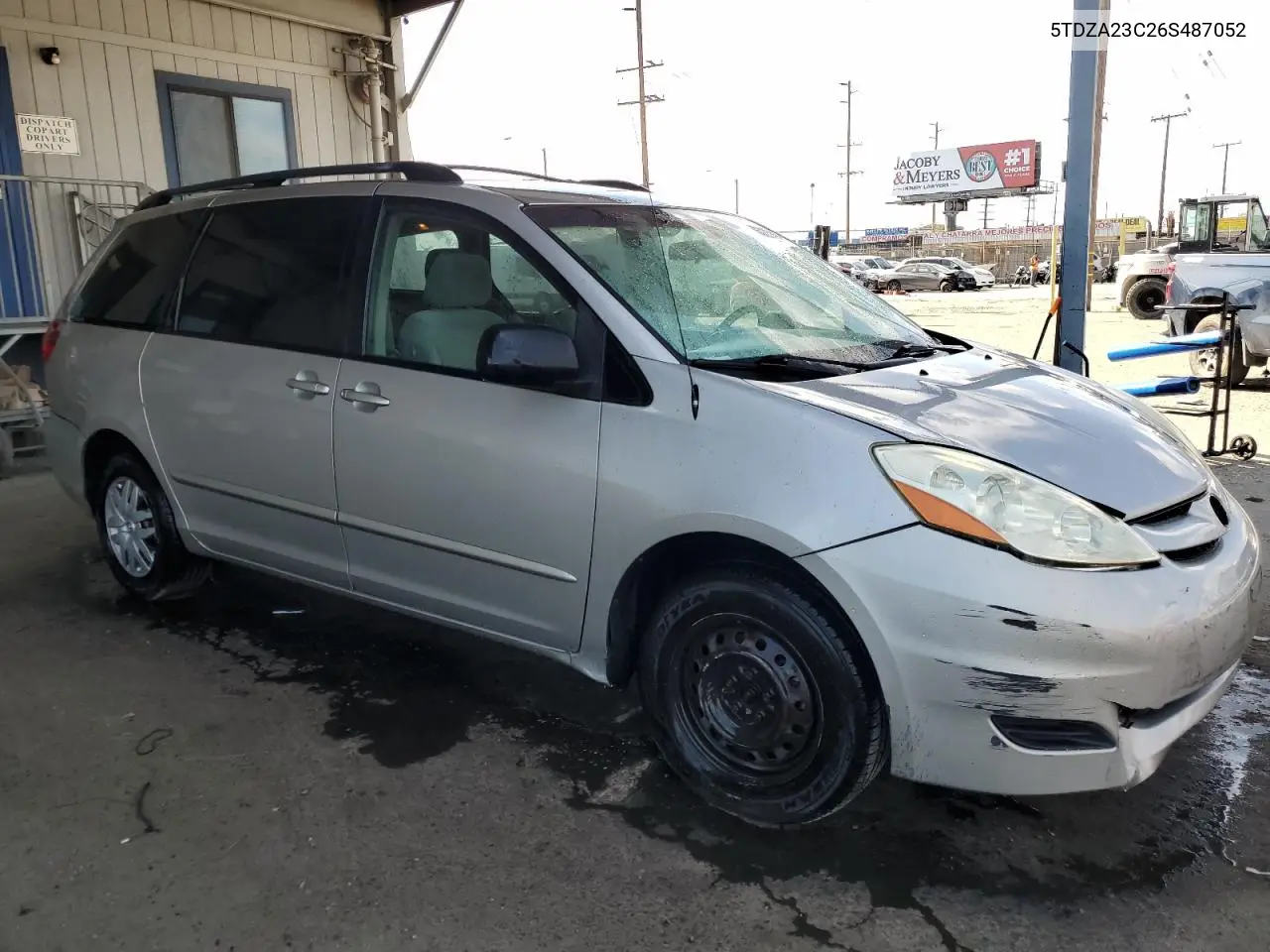 2006 Toyota Sienna Ce VIN: 5TDZA23C26S487052 Lot: 57123315