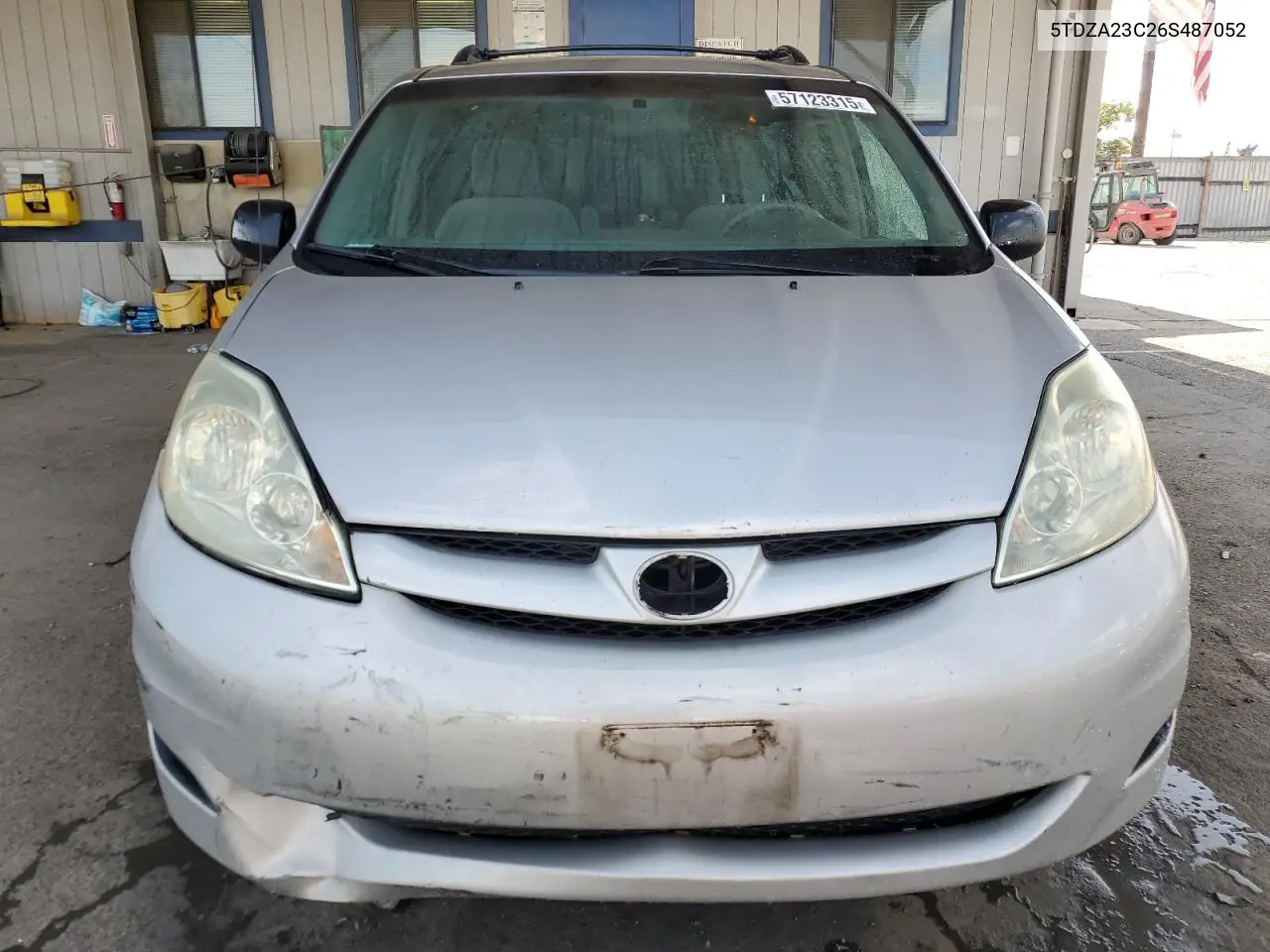 2006 Toyota Sienna Ce VIN: 5TDZA23C26S487052 Lot: 57123315