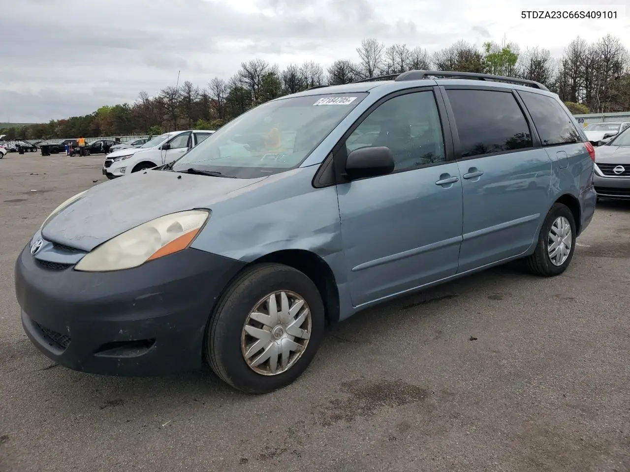 2006 Toyota Sienna Ce VIN: 5TDZA23C66S409101 Lot: 57184705