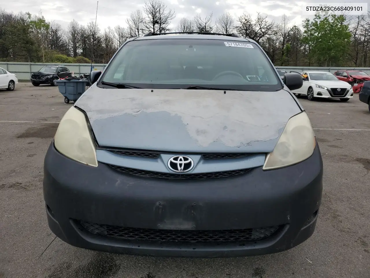 2006 Toyota Sienna Ce VIN: 5TDZA23C66S409101 Lot: 57184705