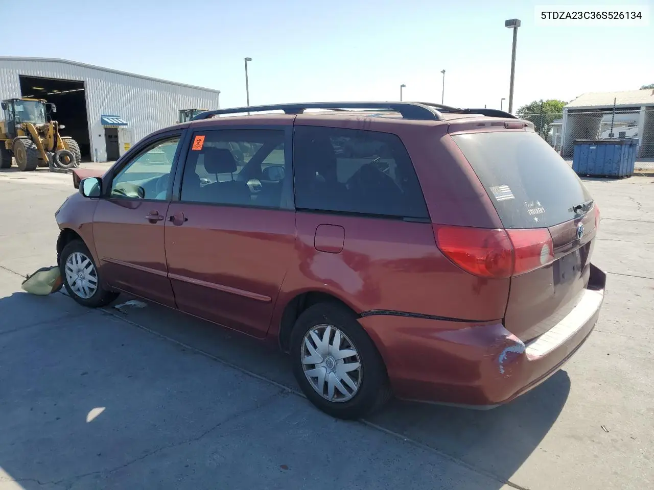 2006 Toyota Sienna Ce VIN: 5TDZA23C36S526134 Lot: 61962305