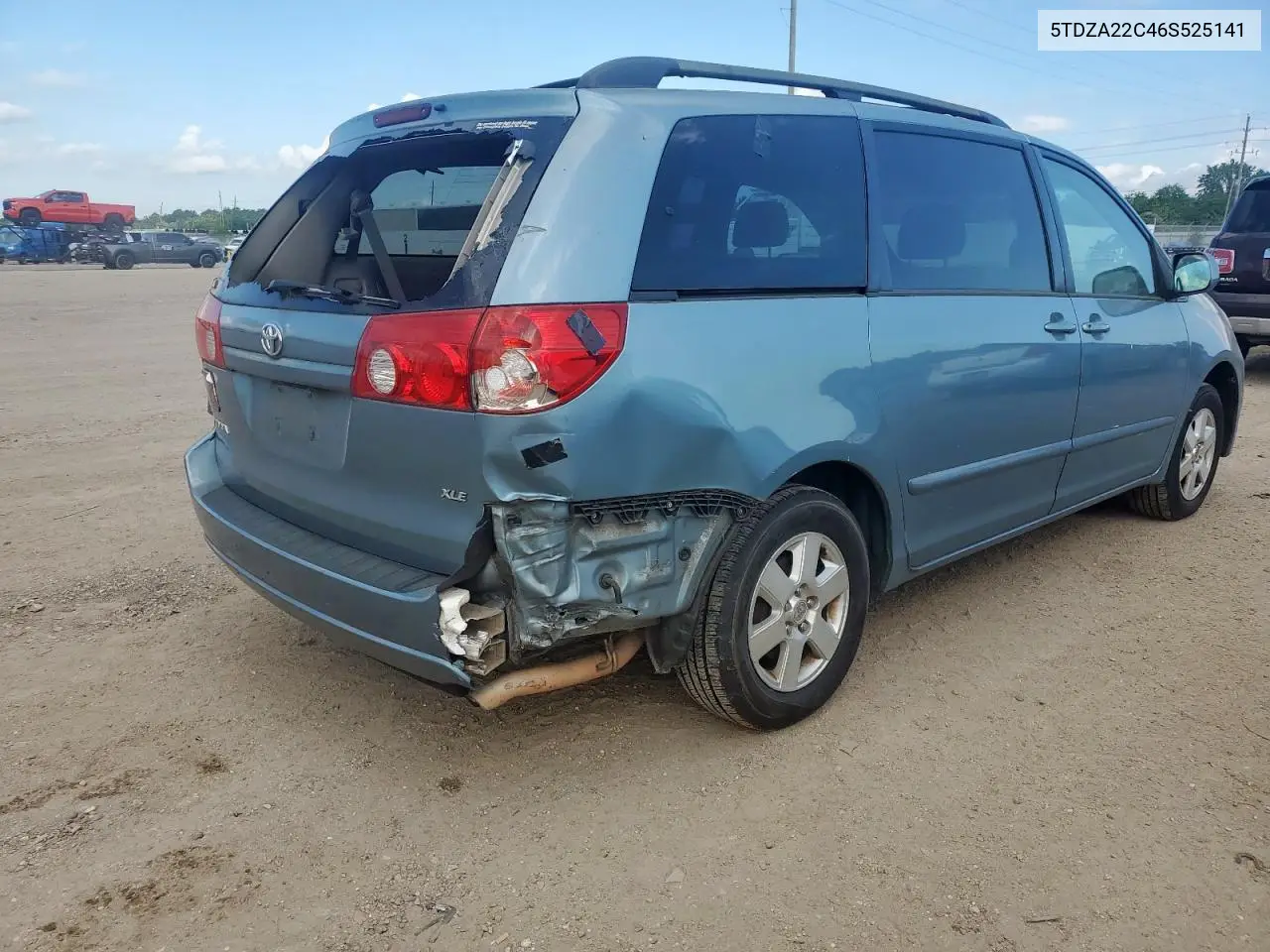 2006 Toyota Sienna Xle VIN: 5TDZA22C46S525141 Lot: 62036615