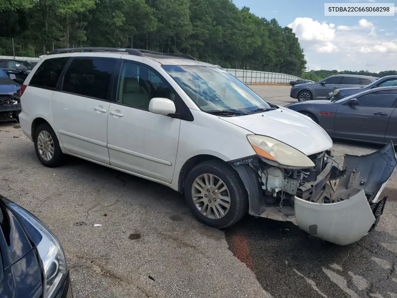 5tdba22c66s068298 5TDBA22C66S068298 2006 Toyota Sienna Xle