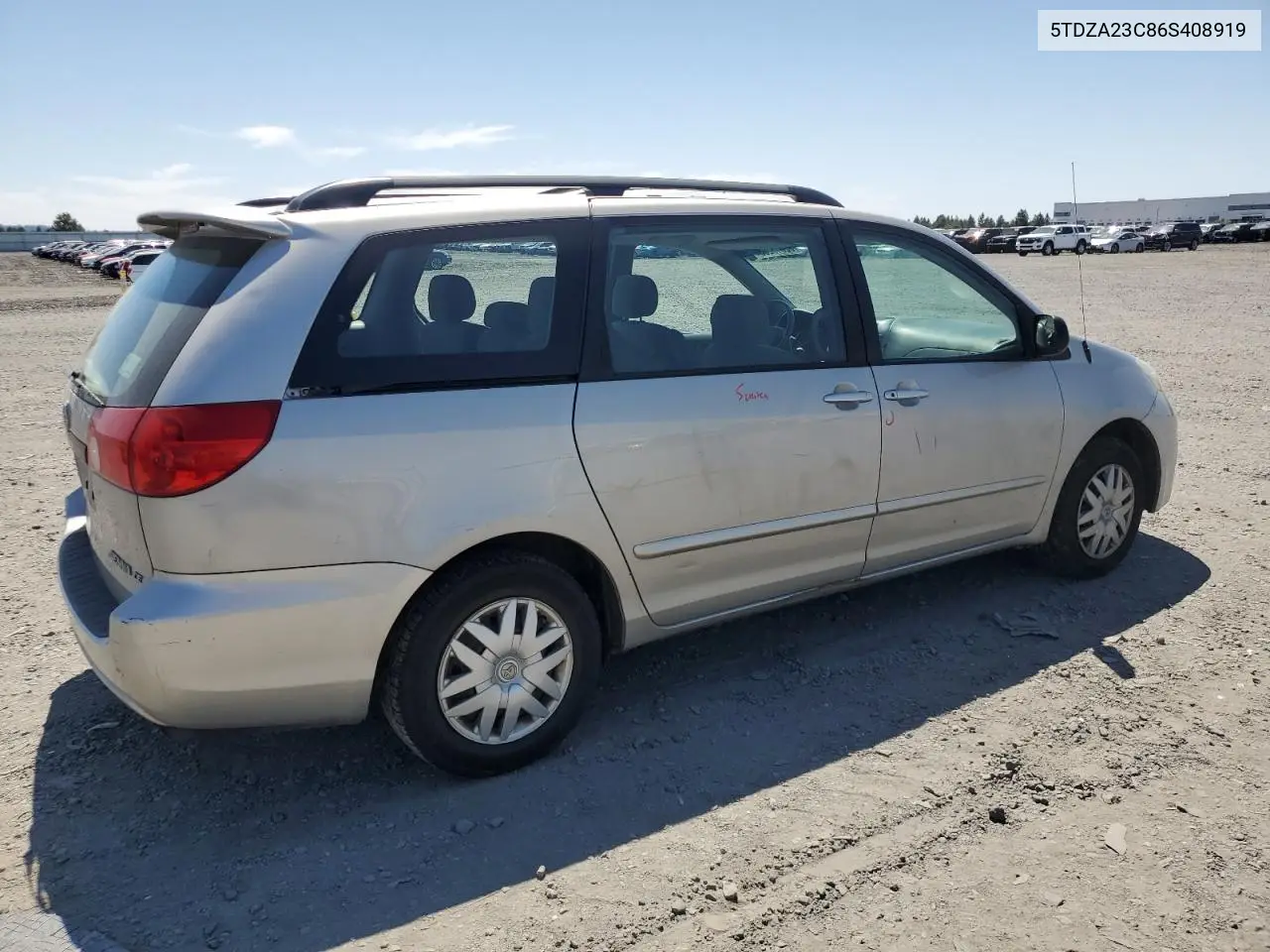 2006 Toyota Sienna Ce VIN: 5TDZA23C86S408919 Lot: 62816265