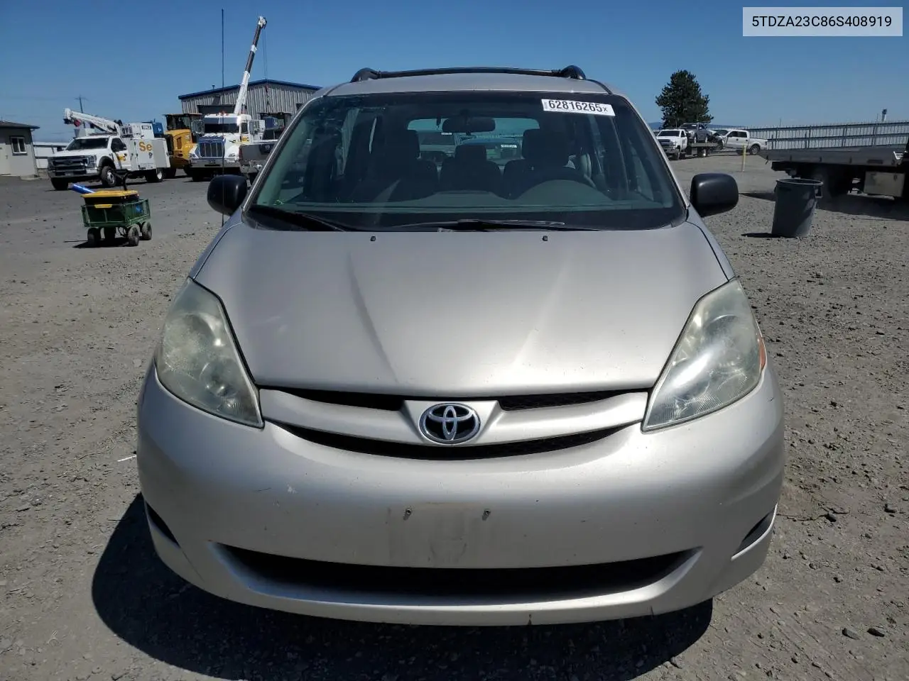 2006 Toyota Sienna Ce VIN: 5TDZA23C86S408919 Lot: 62816265