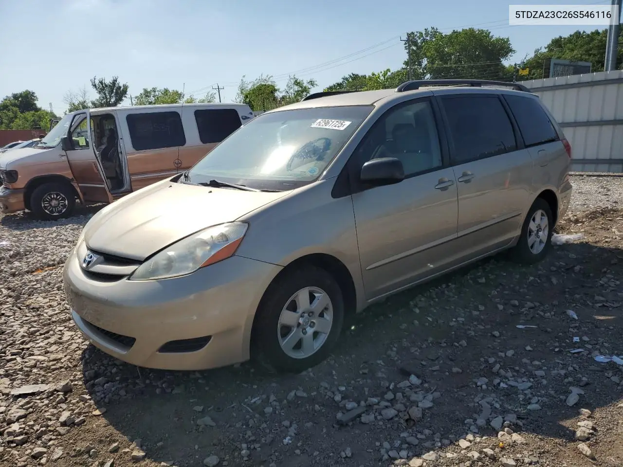 2006 Toyota Sienna Ce VIN: 5TDZA23C26S546116 Lot: 62961725
