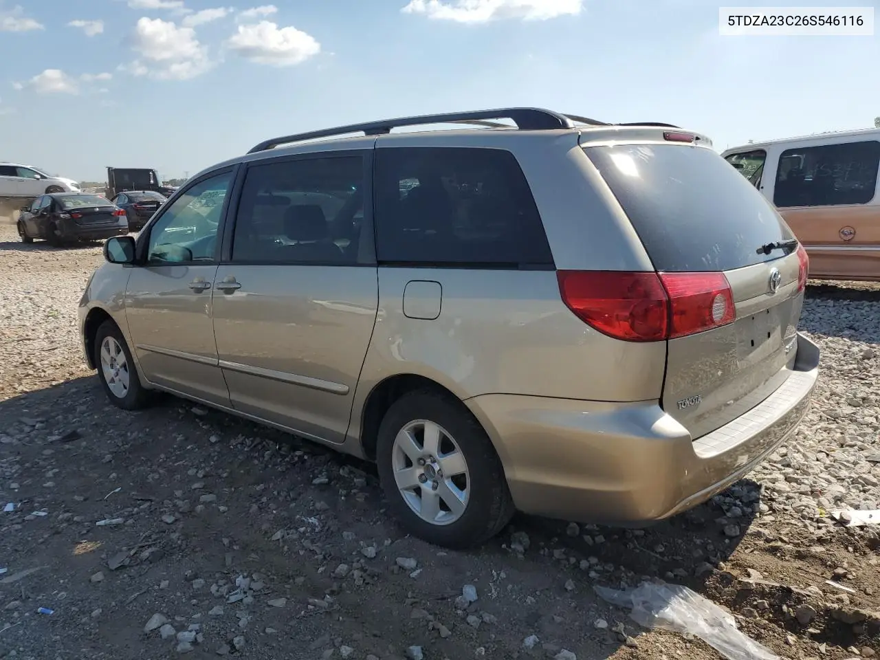 2006 Toyota Sienna Ce VIN: 5TDZA23C26S546116 Lot: 62961725