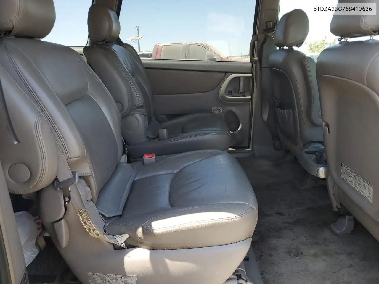 2006 Toyota Sienna Ce VIN: 5TDZA23C76S419636 Lot: 63260895